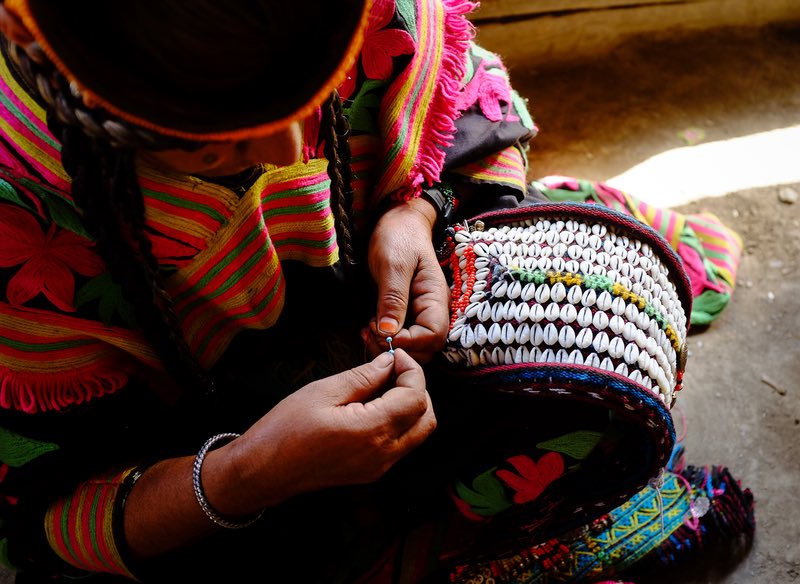 Kalasha sewing shells